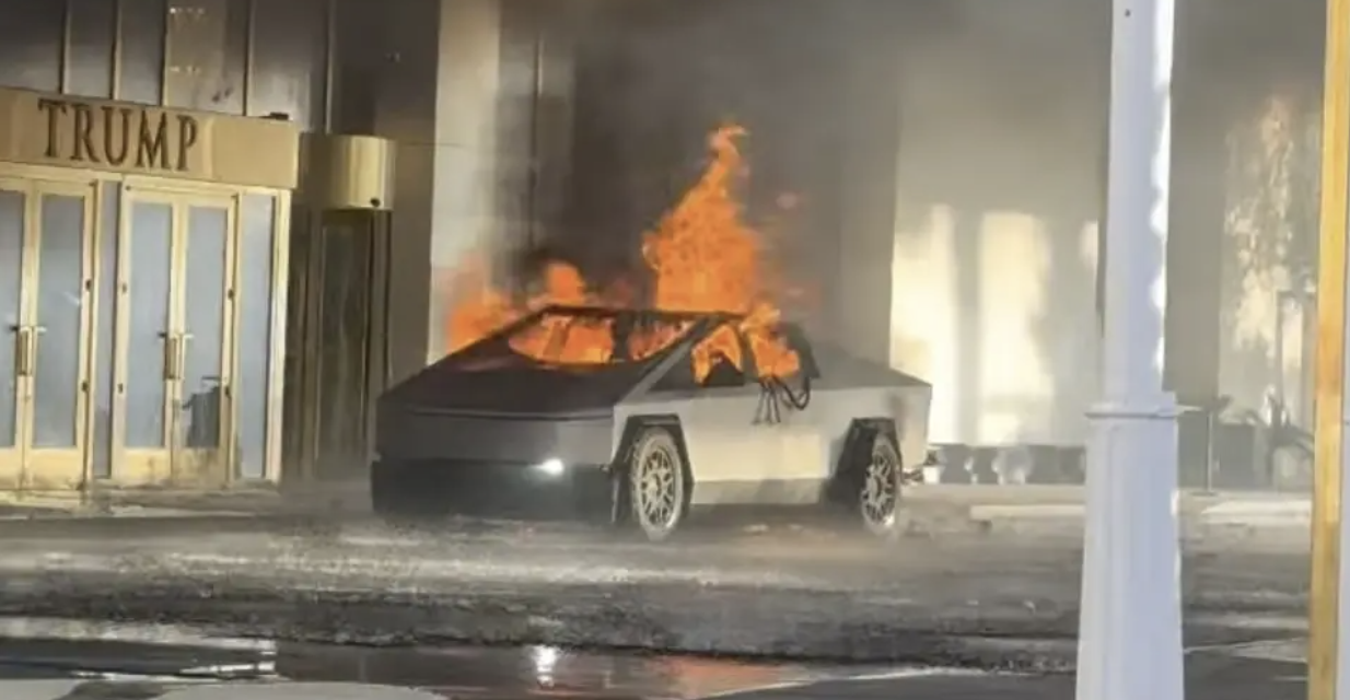 UPDATE: One dead & seven injured at Trump hotel as Tesla Cybertruck explodes in ‘possible act of terror’ after driving up to front door